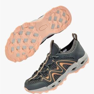 NWOT Gray and Peach Sneakers - great for summer hiking